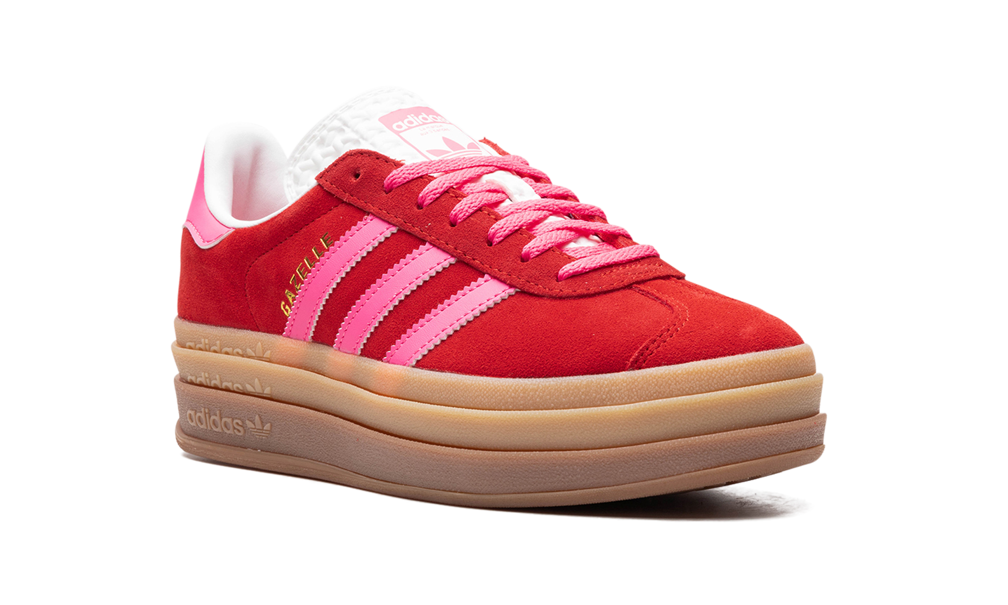 Adidas Gazelle Bold Collegiate Red Lucid Pink