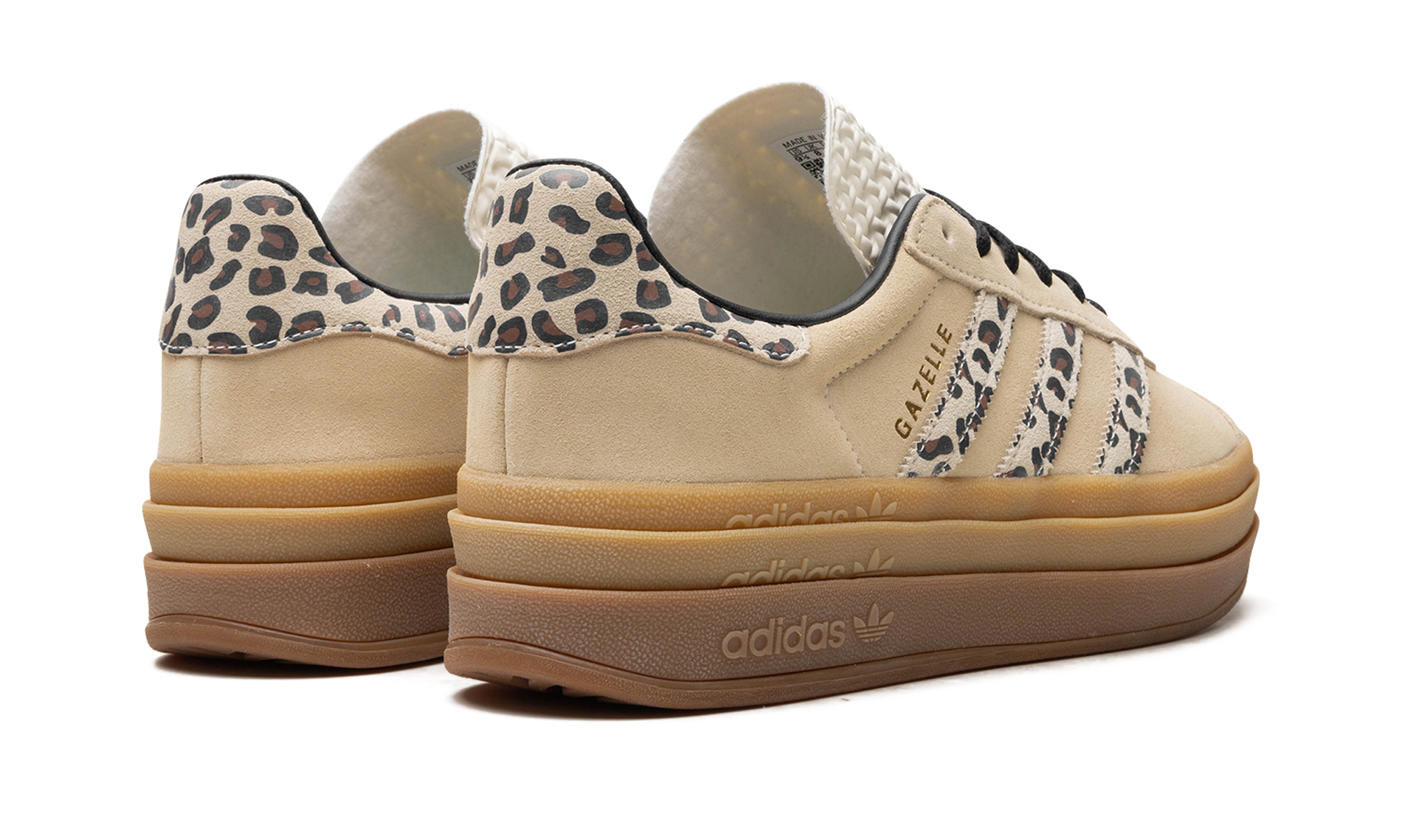 Adidas Gazelle Bold Cream Black Leopard