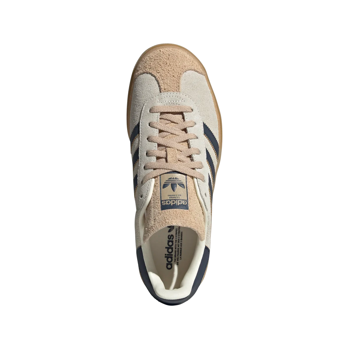 Adidas Gazelle Bold Cream Night Indigo, Cream White/Night Indigo (JQ5126)