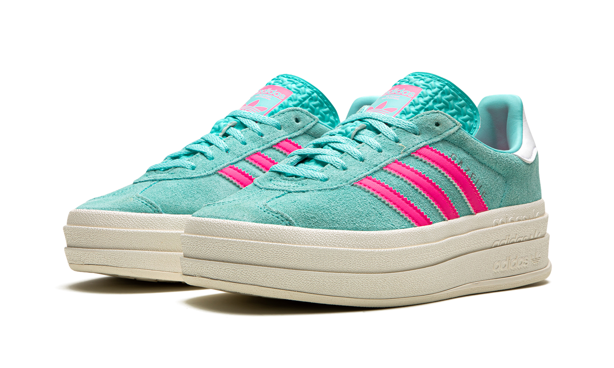 Adidas Gazelle Bold Flash Aqua Lucid Pink