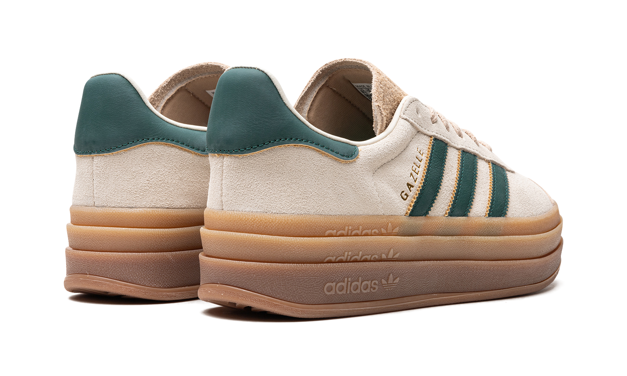 Adidas Gazelle Bold Magic Beige Collegiate Green