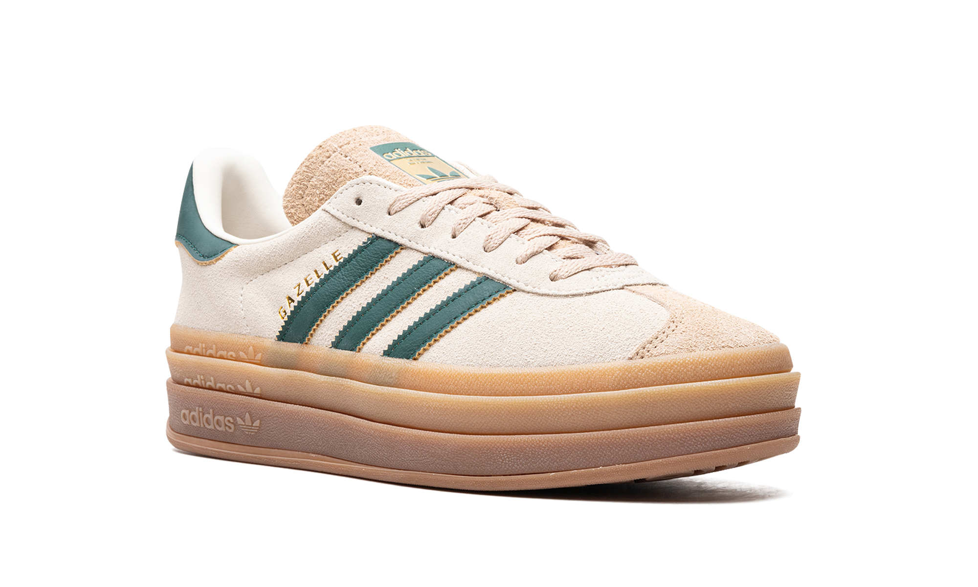Adidas Gazelle Bold Magic Beige Collegiate Green