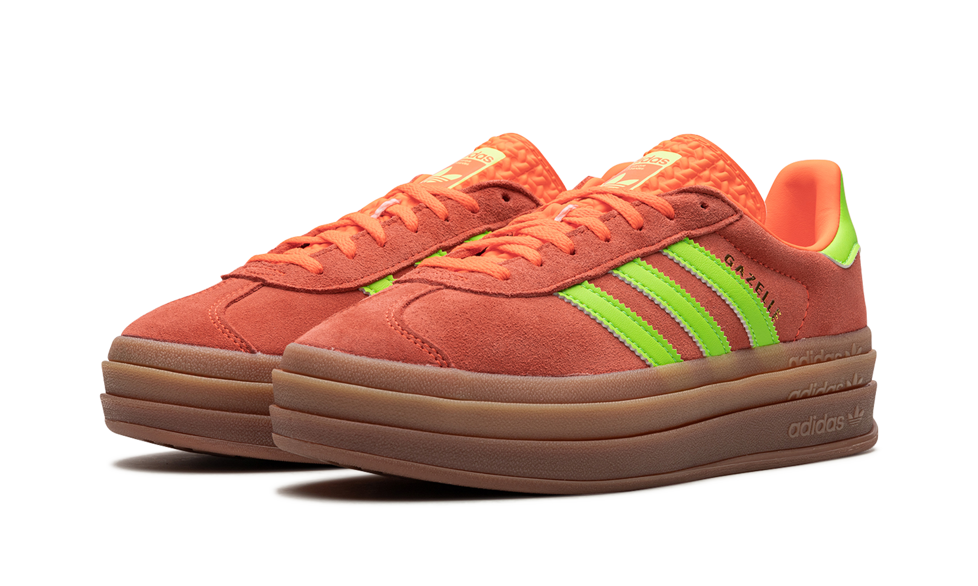 Adidas Gazelle Bold Solar Orange Solar Green