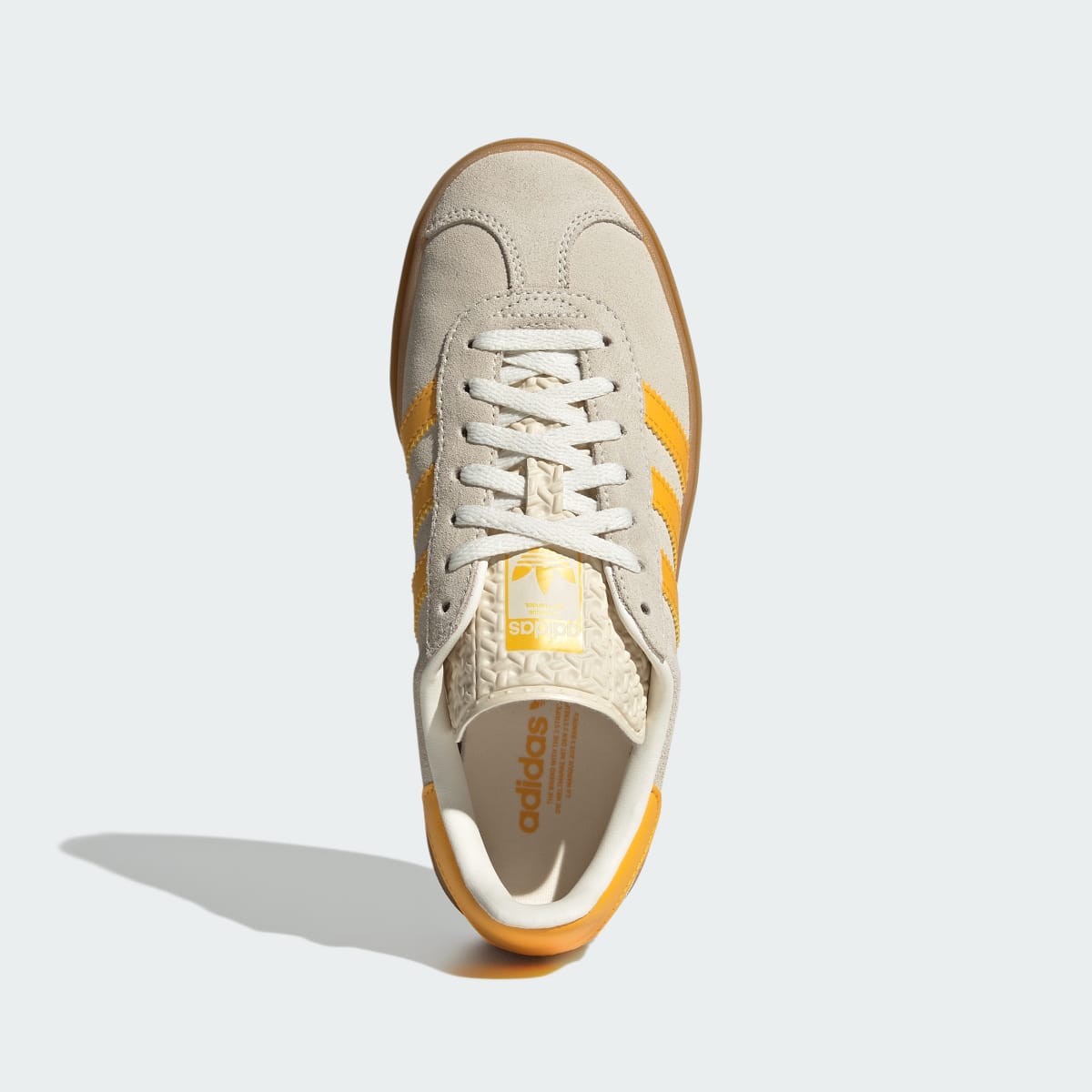 Adidas Gazelle Bold Wonder White Crew Yellow