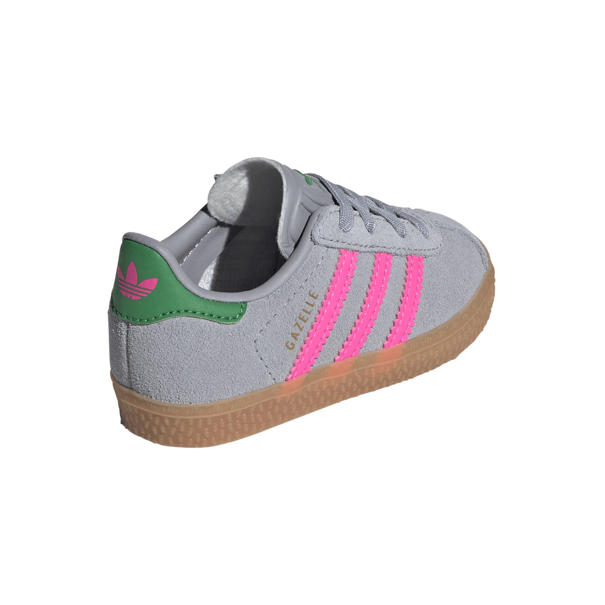 Adidas Gazelle Comfort Closure Halo Silver Lucid Pink Green (TD)