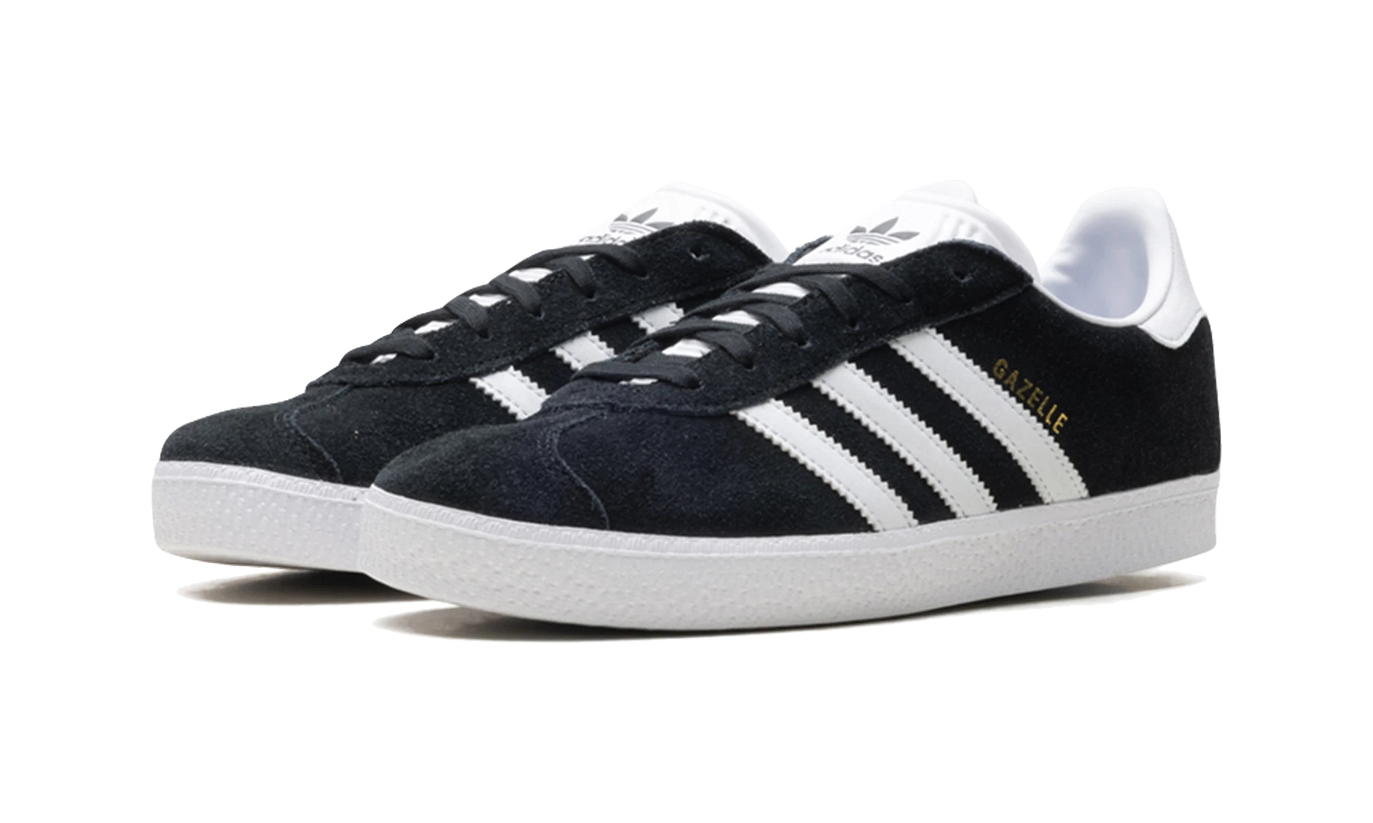 Adidas Gazelle Core Black Cloud White Gold Metallic