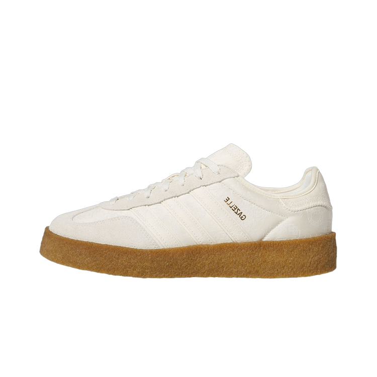 Adidas Gazelle Crepe CLOT By Edison Chen Crew White, Cream White/Core White/Gold Metallic (JR5410)
