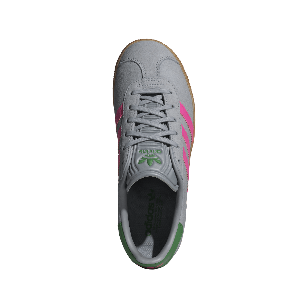 Adidas Gazelle Halo Silver Lucid Pink Green