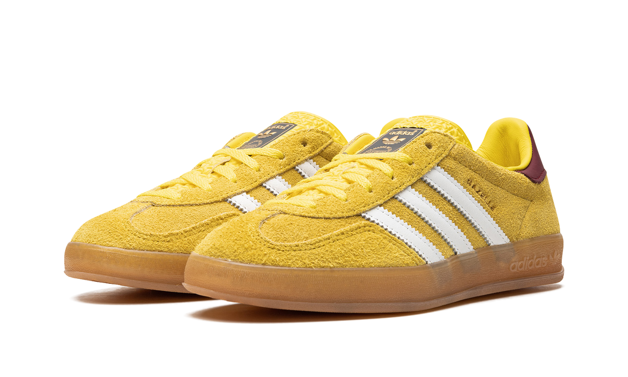 Adidas Gazelle Indoor Bright Yellow Collegiate Burgundy
