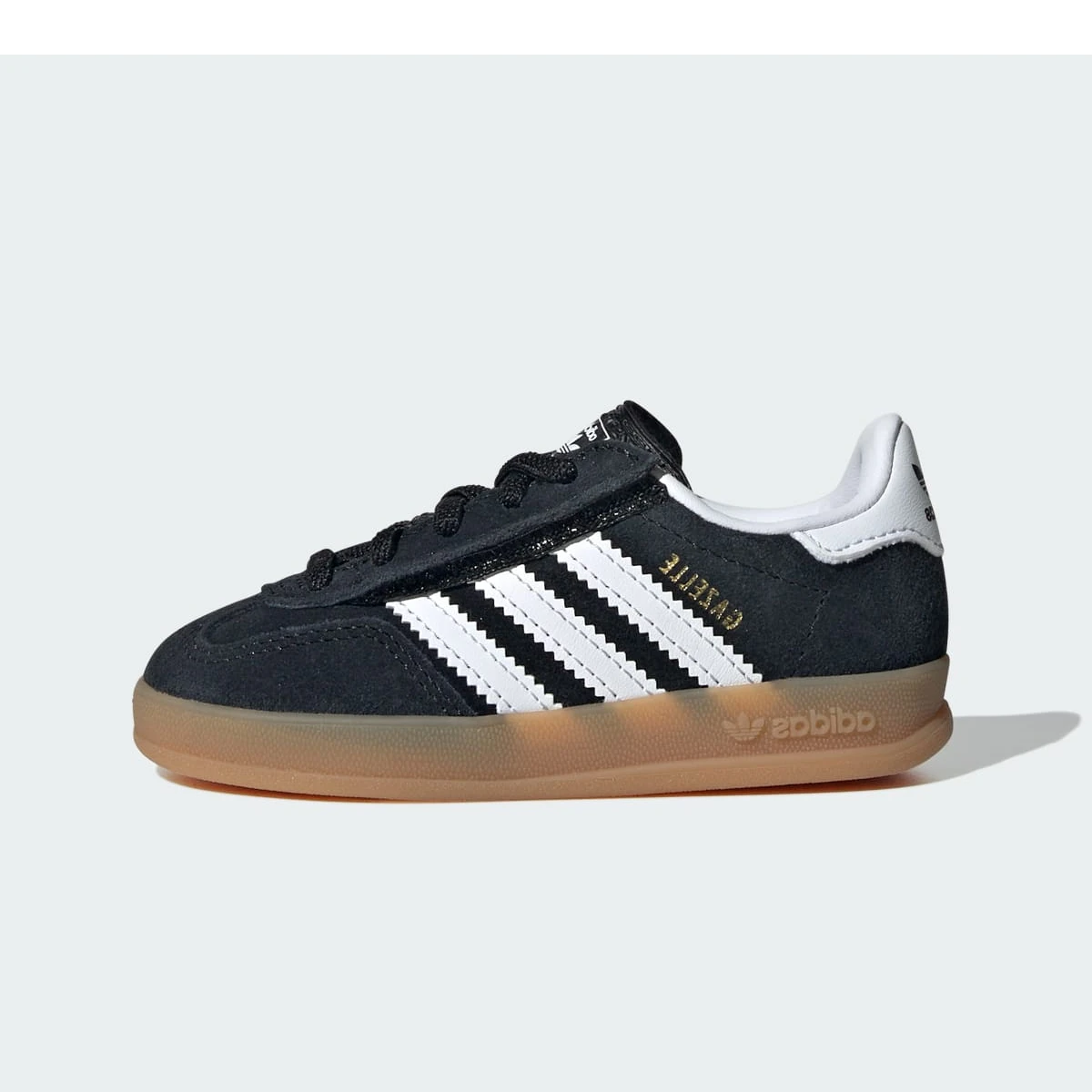 Adidas Gazelle Indoor Comfort Closure Black White Gum (TD)