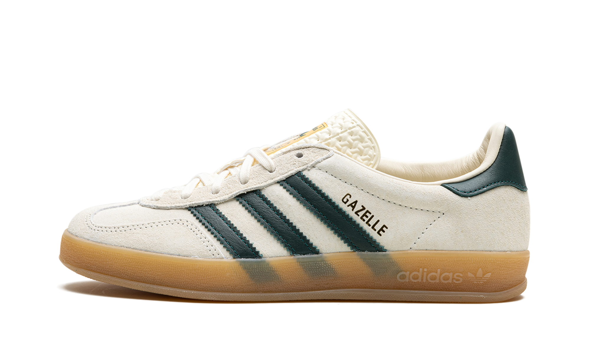 Adidas Gazelle Indoor Cream White Collegiate Green Gum