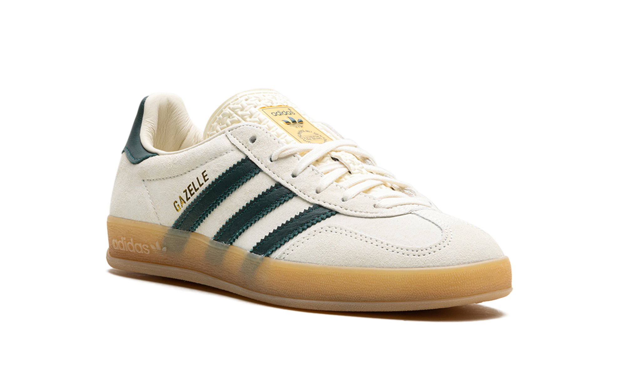 Adidas Gazelle Indoor Cream White Collegiate Green Gum