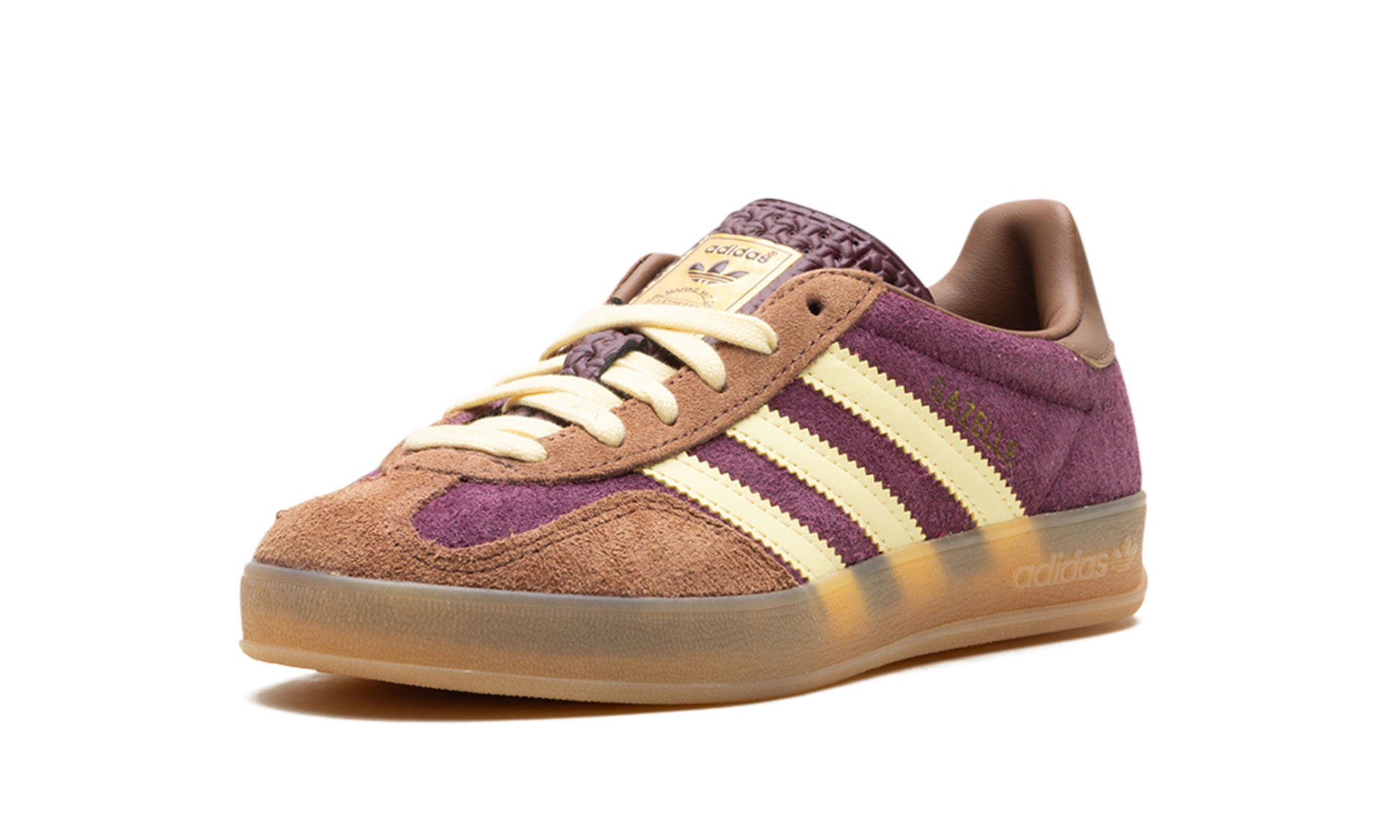 Adidas Gazelle Indoor Maroon Almost Yellow