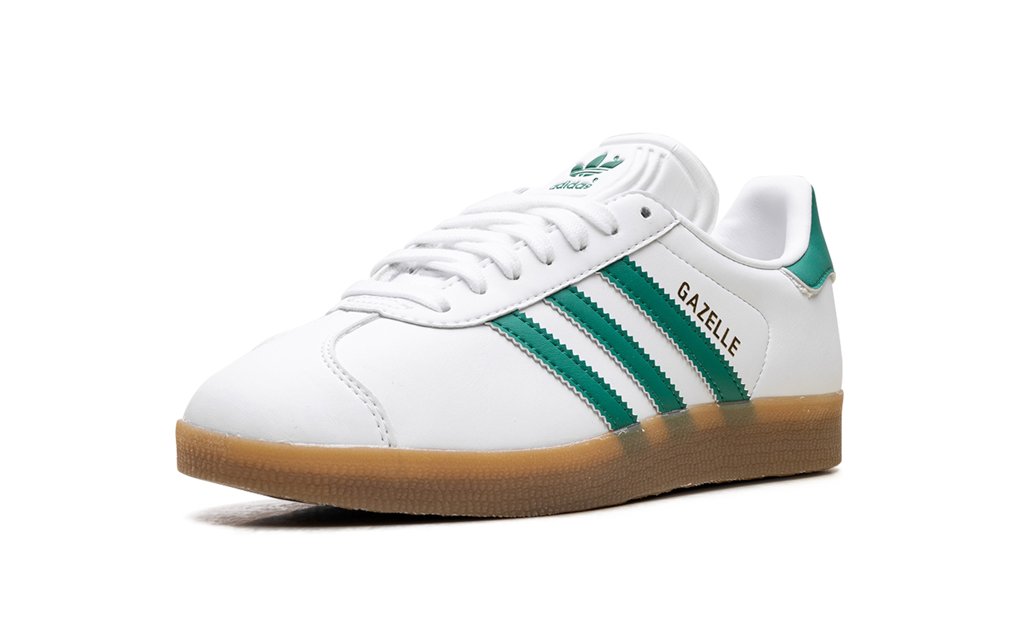 Adidas Gazelle White Bold Green Gum