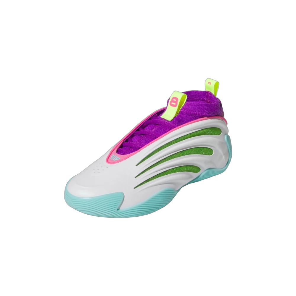 Adidas Harden Vol. 9 Jalen Williams White Lucid Lime Pink, Footwear White/Lucid Lime/Lucid Pink (JQ4003)