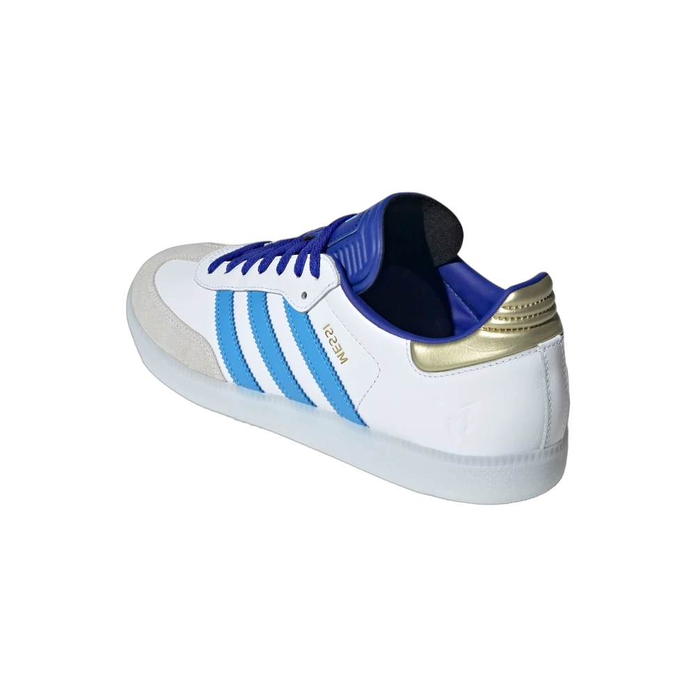 Adidas Samba Indoor Lionel Messi, White/Lucid Blue/Blue Burst/Gold (ID3550)