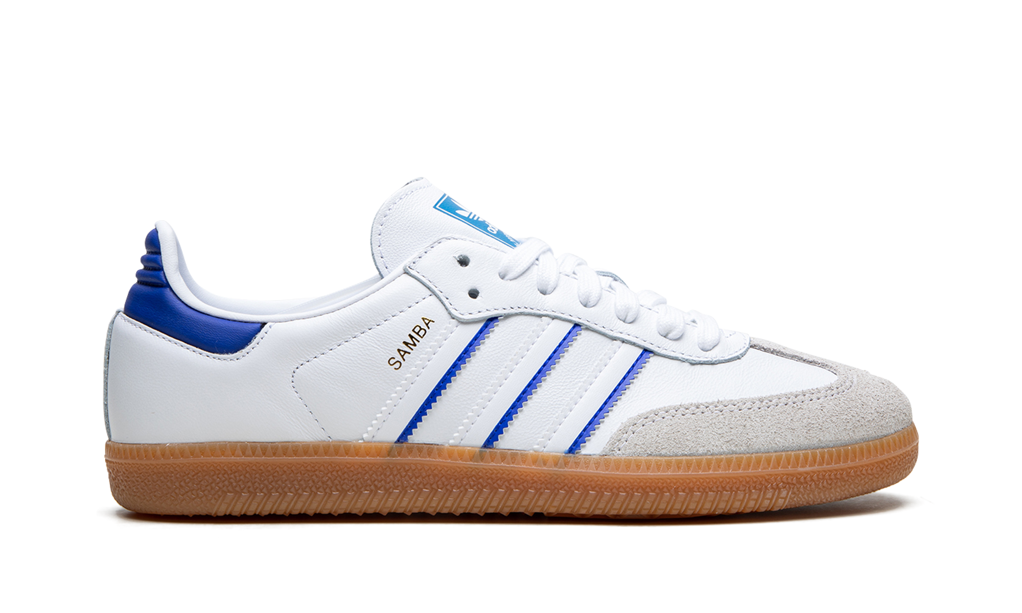 Adidas Samba Leather Cloud White Lucid Blue