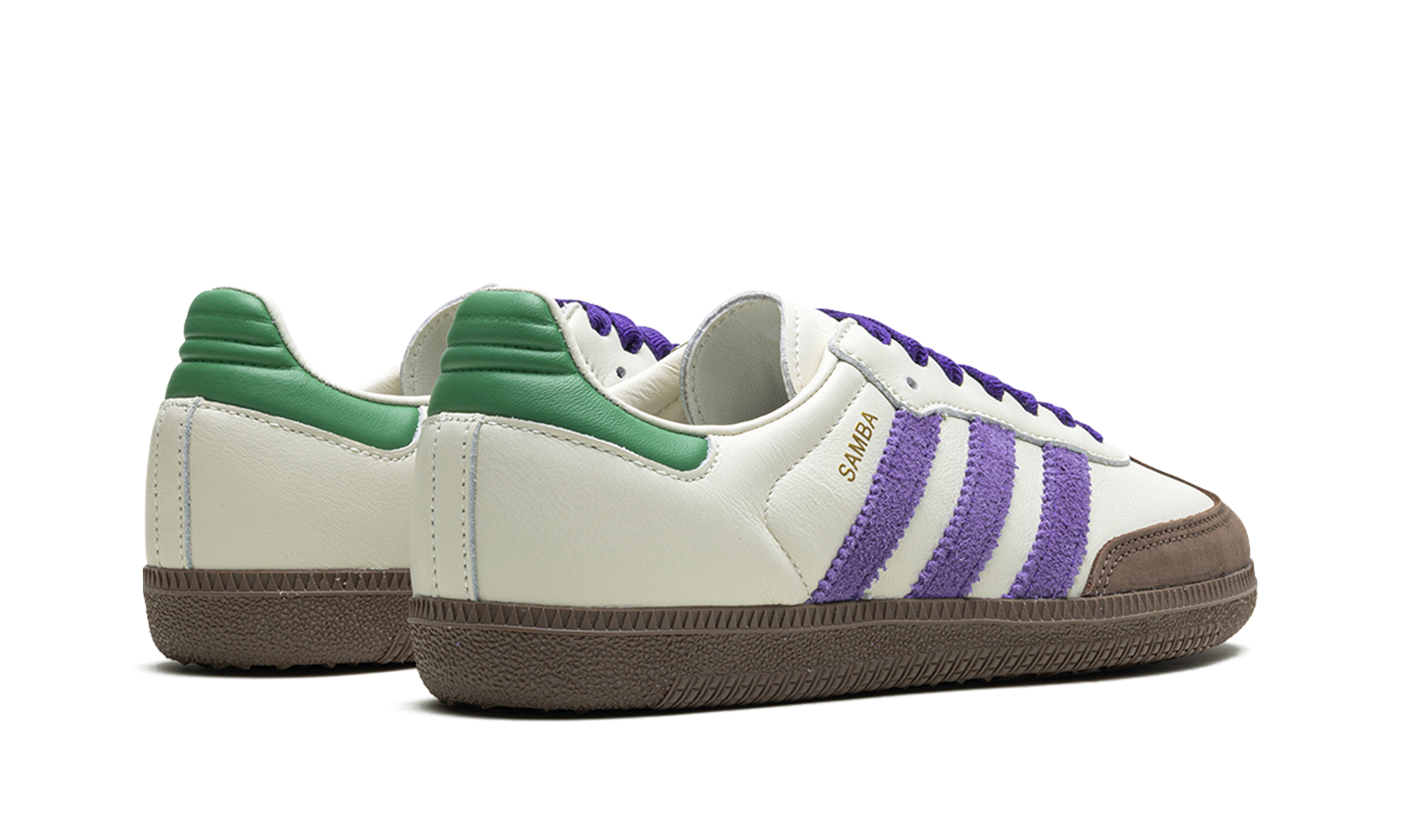 Adidas Samba OG Off White Core Purple Green Brown