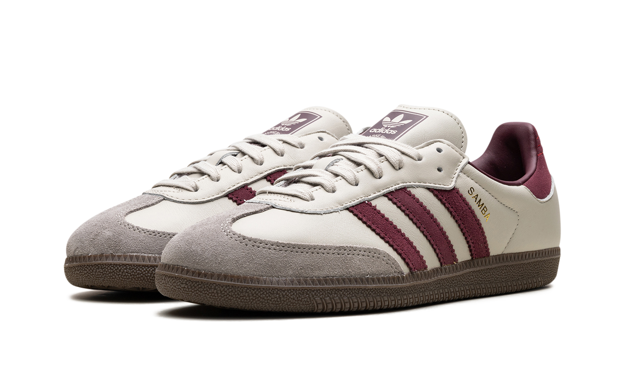 Adidas Samba OG Putty Grey Maroon