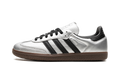 Adidas Samba OG Silver Metallic Black Gum