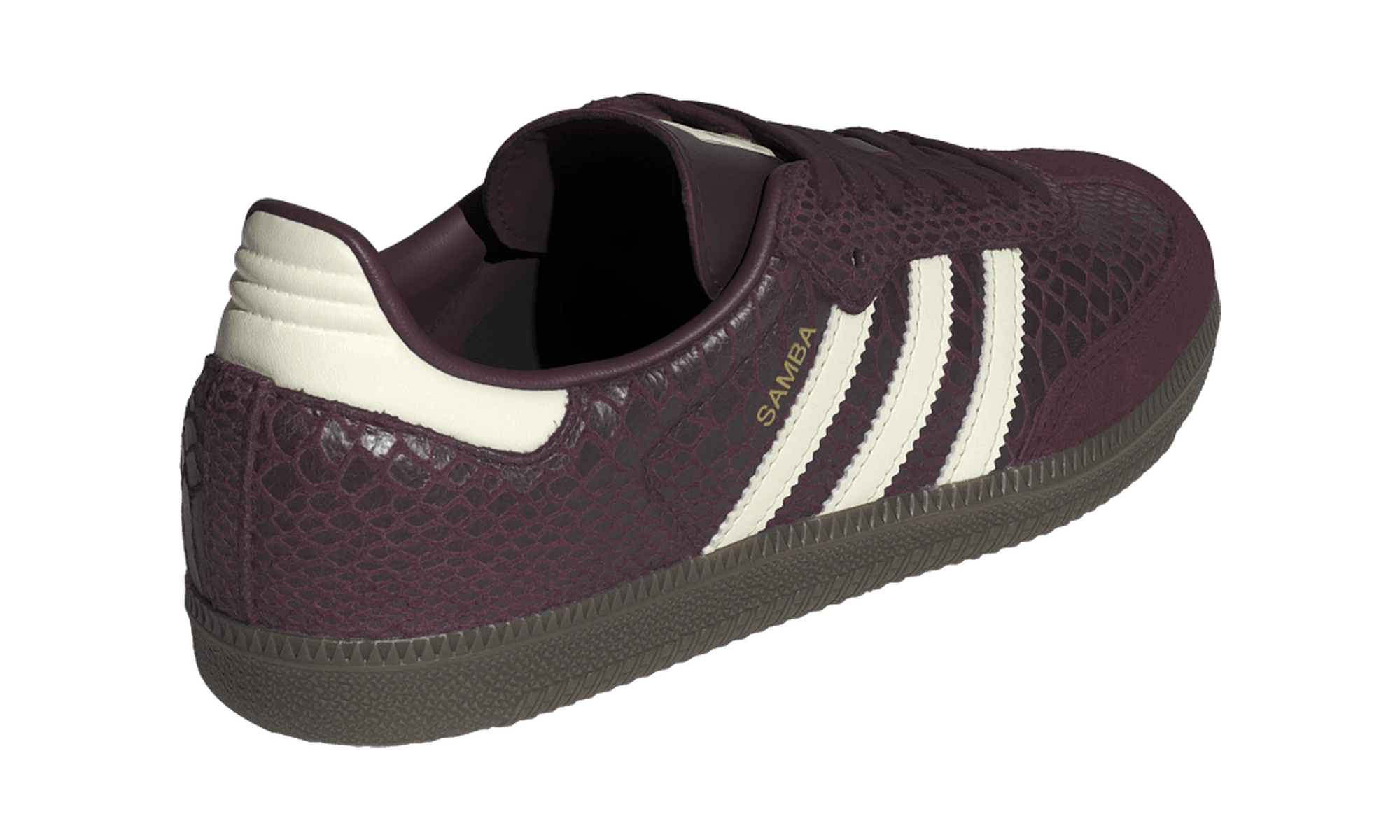Adidas Samba OG Snakeskin Maroon Cream White