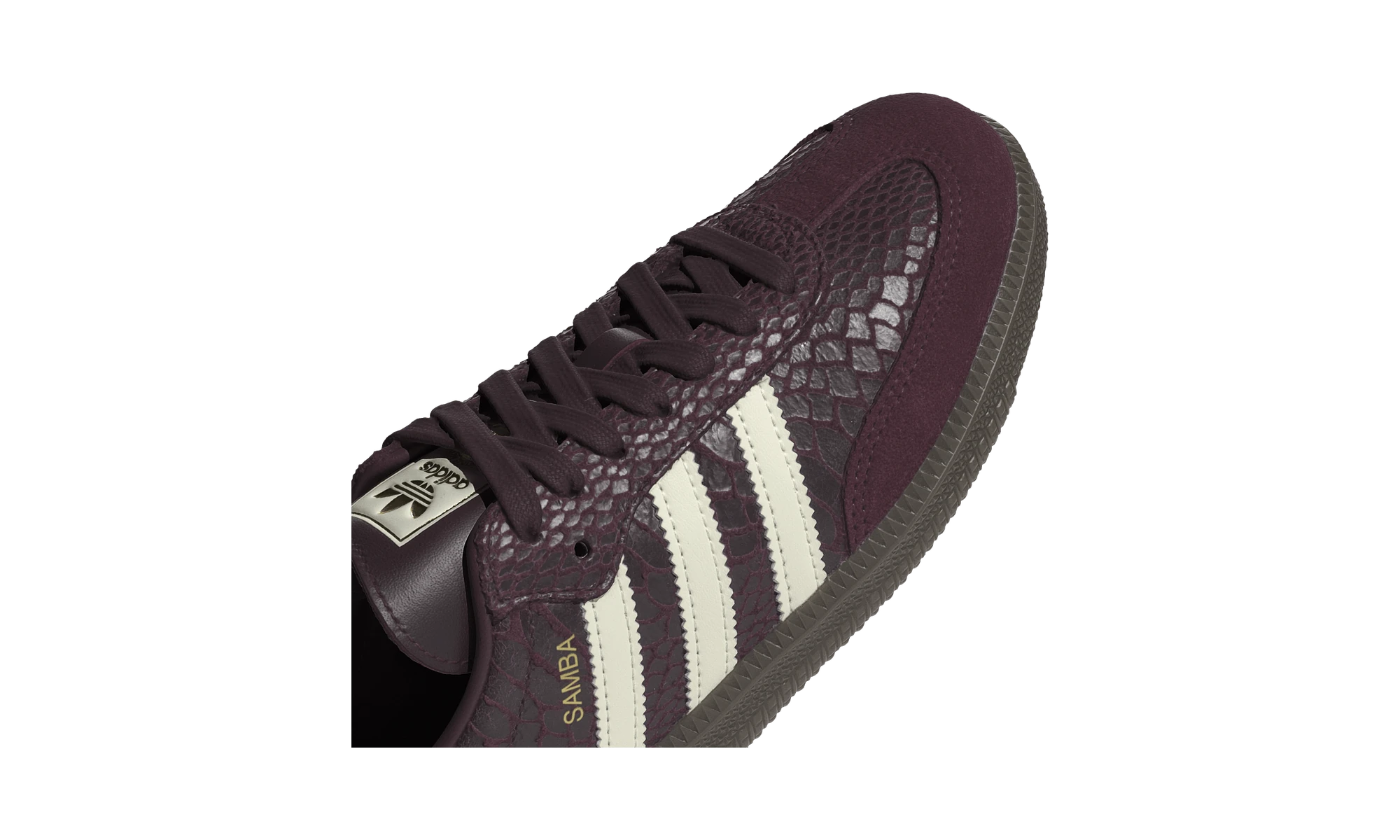 Adidas Samba OG Snakeskin Maroon Cream White