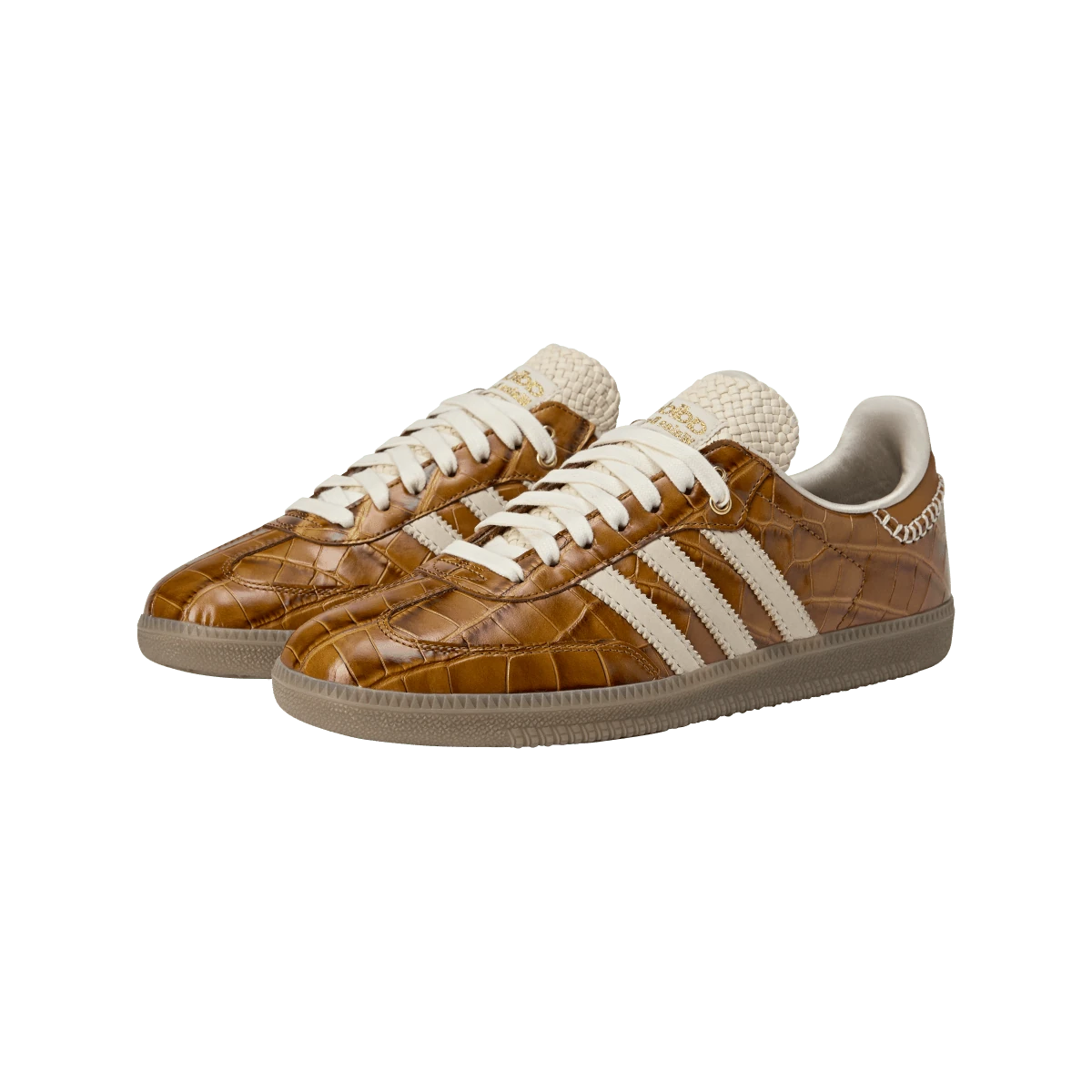Adidas Samba Wales Bonner Brown Croc, Supplier Color/Wonder White/Night Brown (JH9826)