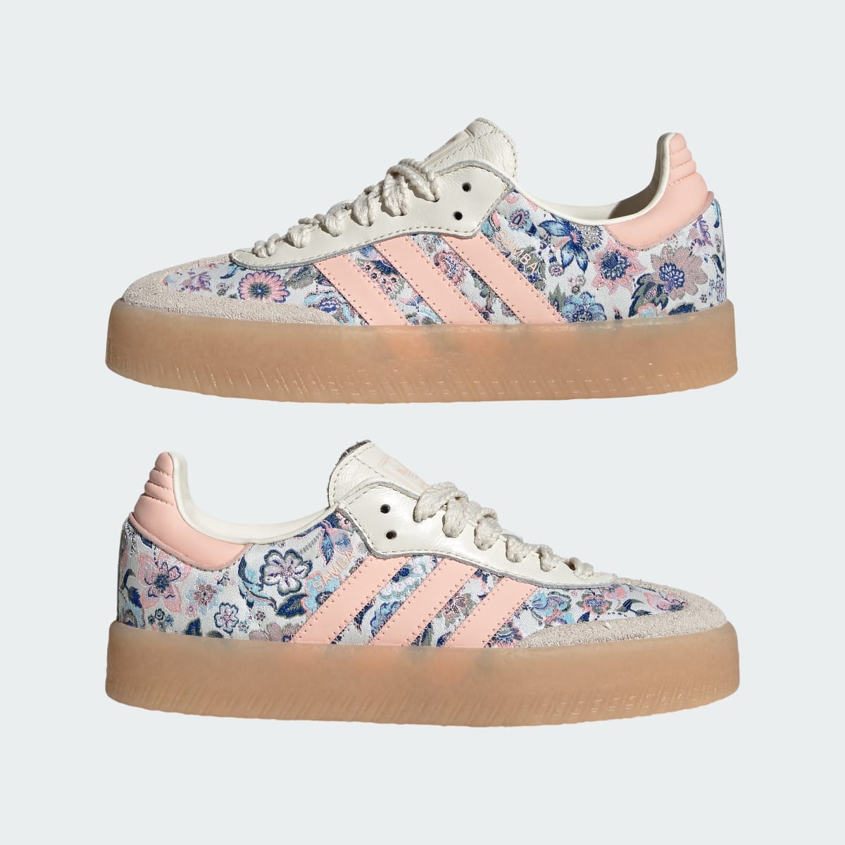 Adidas Sambae Liberty London Off White Blush Pink