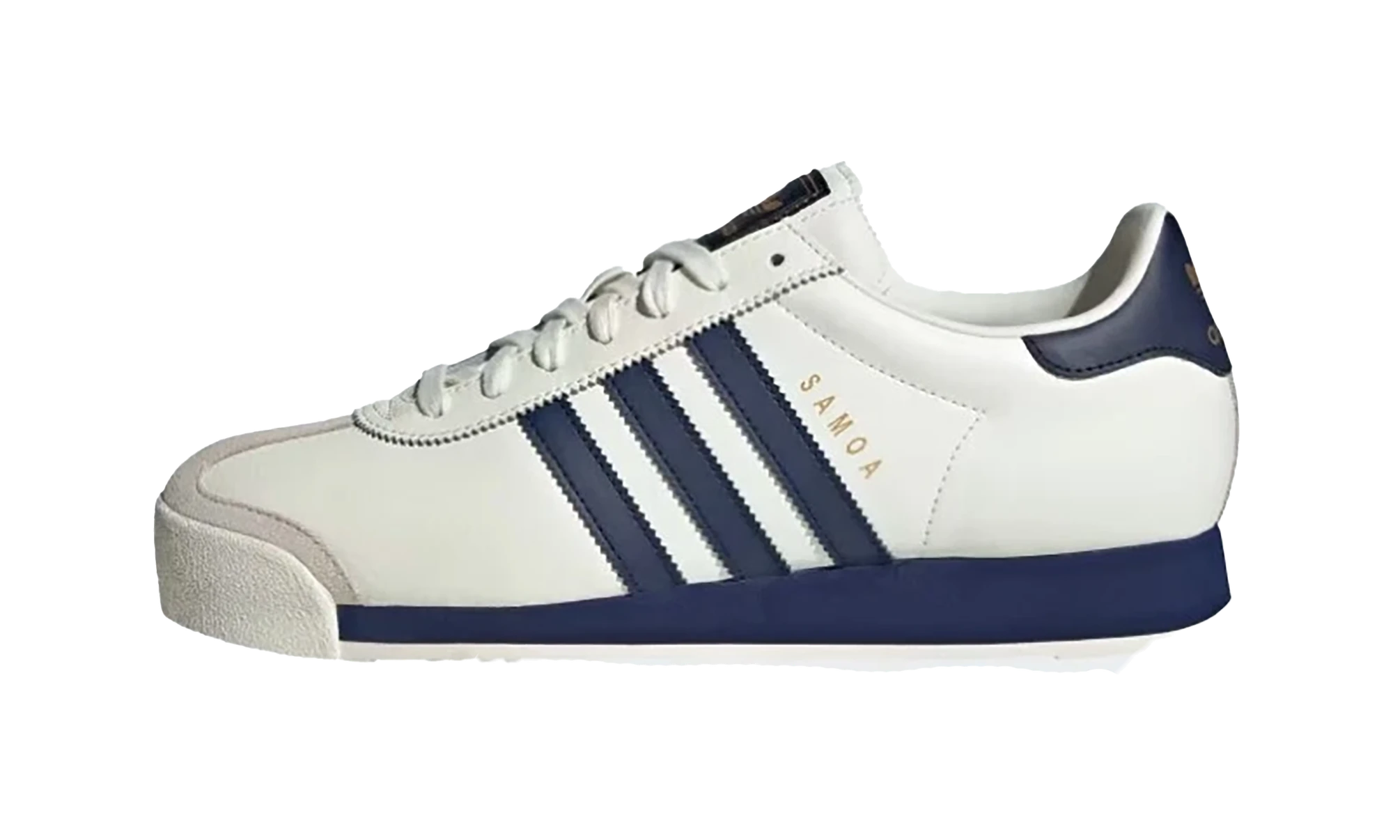 Adidas Samoa Off White Dark Blue Gold Metallic