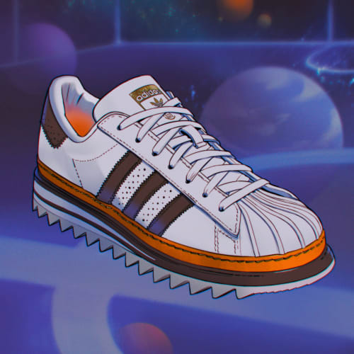 Adidas Superstar CLOT by Edison Chen White Coffee