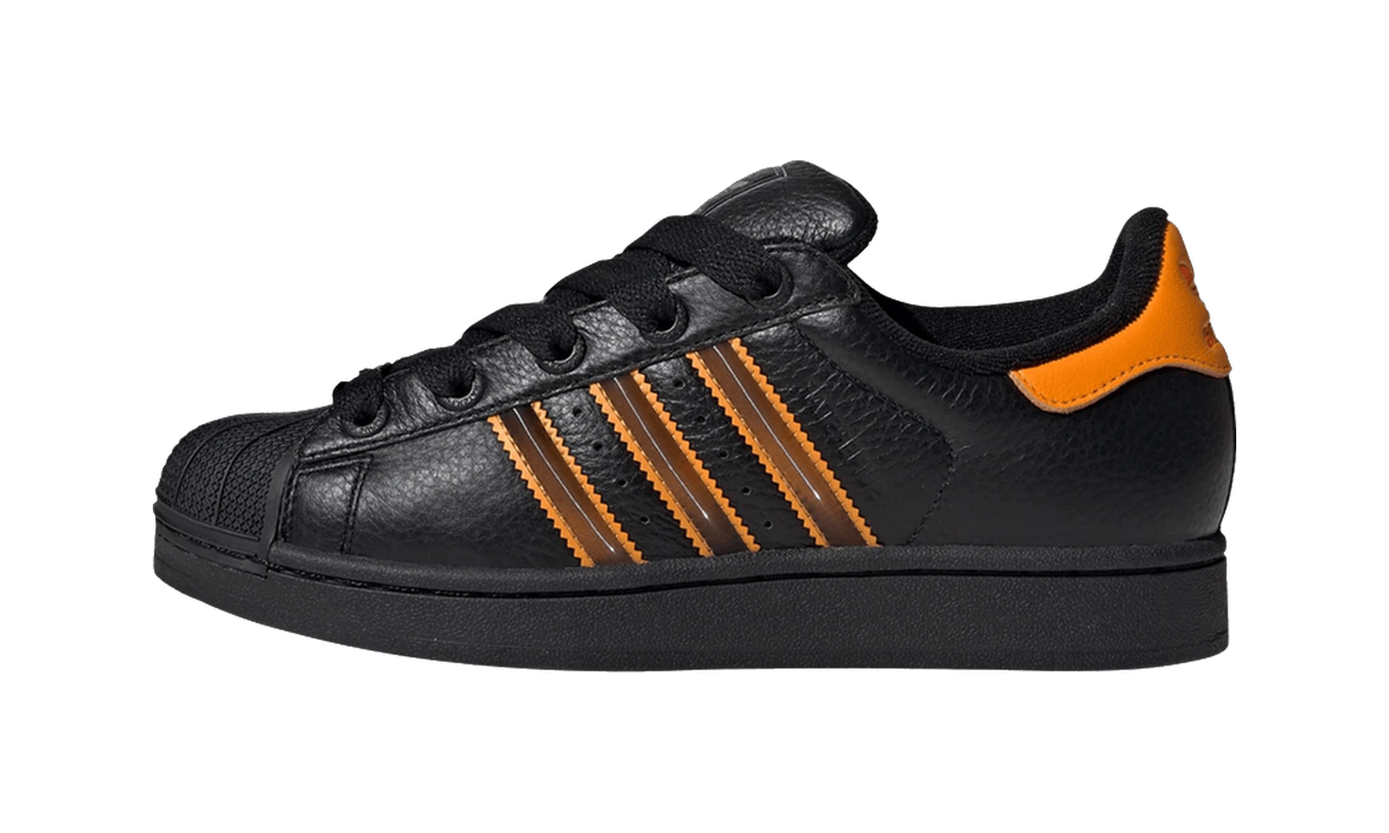 Adidas Superstar II Core Black Crew Orange Semi Impact Orange