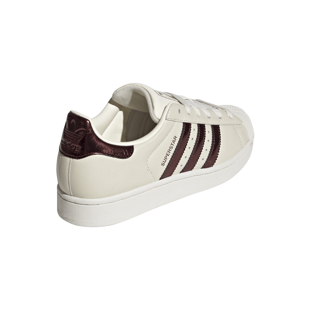 Adidas Superstar II Off White Maroon Gold Metallic