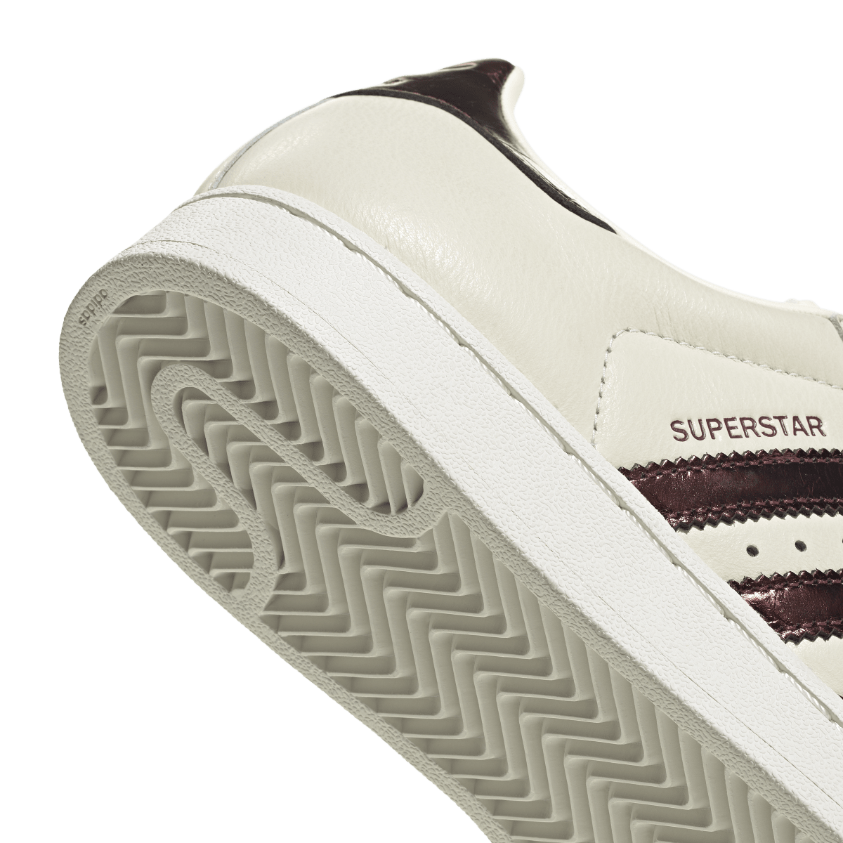 Adidas Superstar II Off White Maroon Gold Metallic
