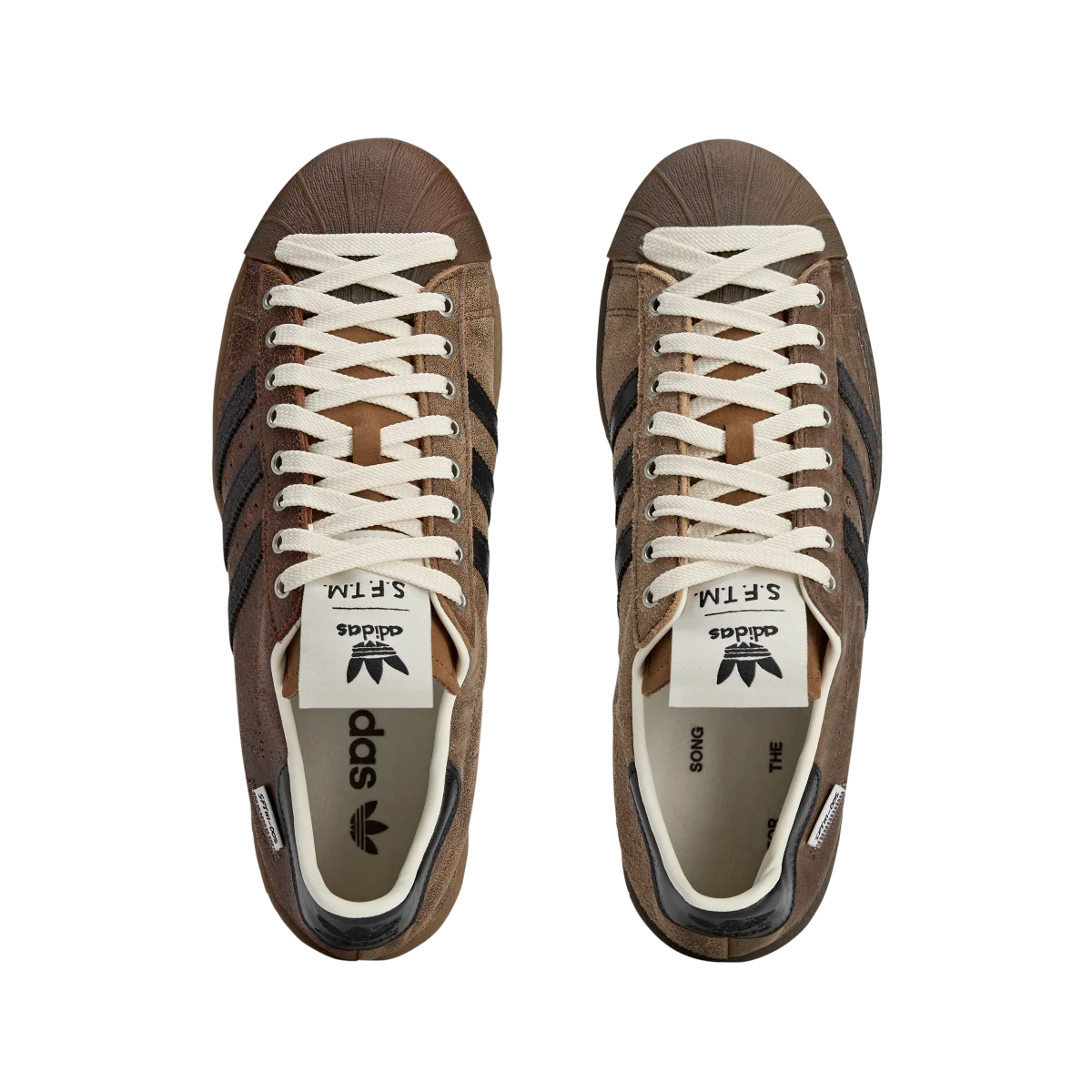 Adidas Superstar Song for the Mute Brown Black, Supplier Colour/Core Black/Cream White (JR8043)
