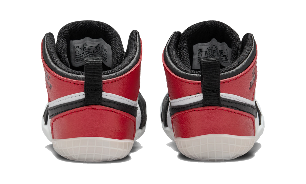 Air Jordan 1 Crib Bootie Black Toe Reimagined (I)