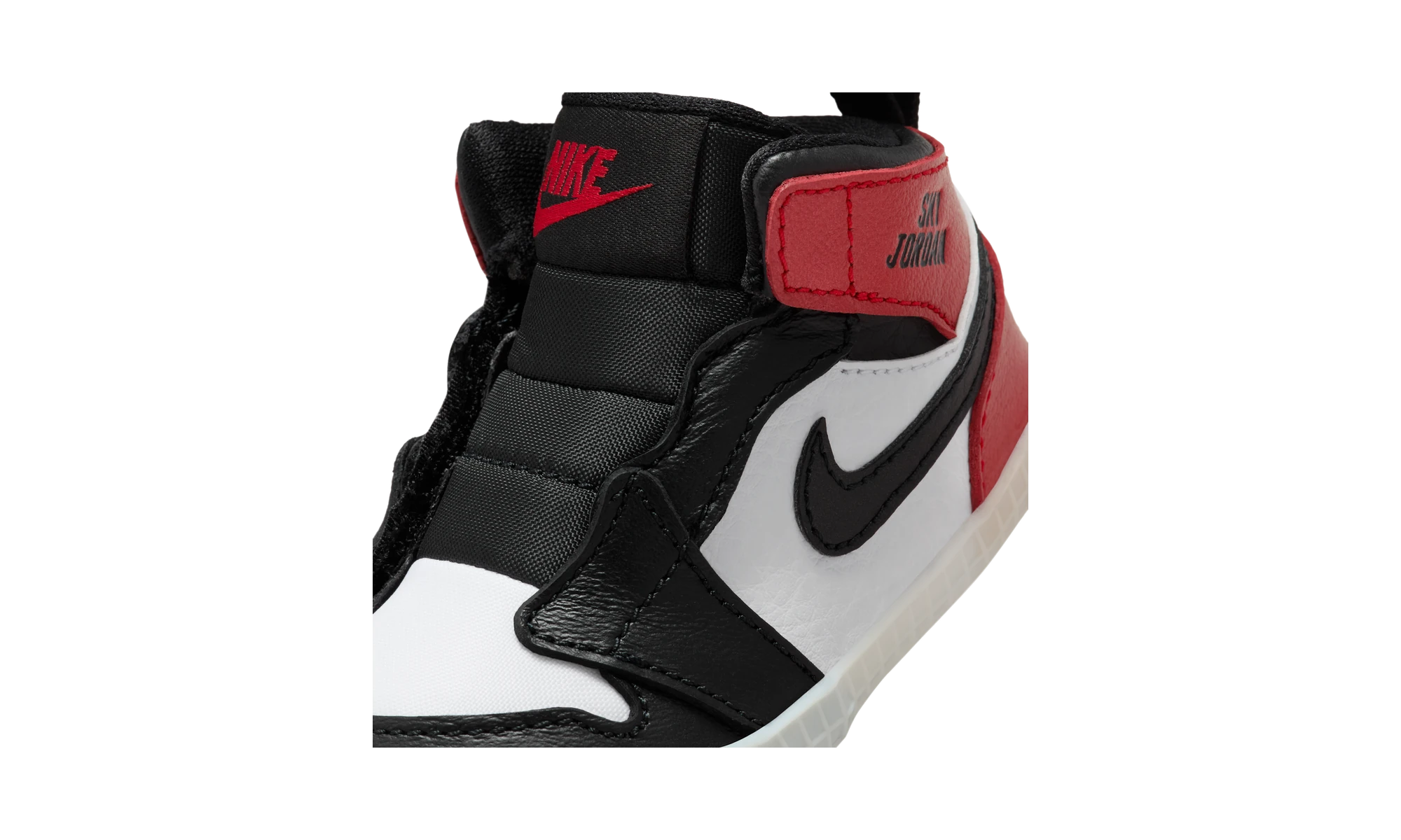Air Jordan 1 Crib Bootie Black Toe Reimagined (I)