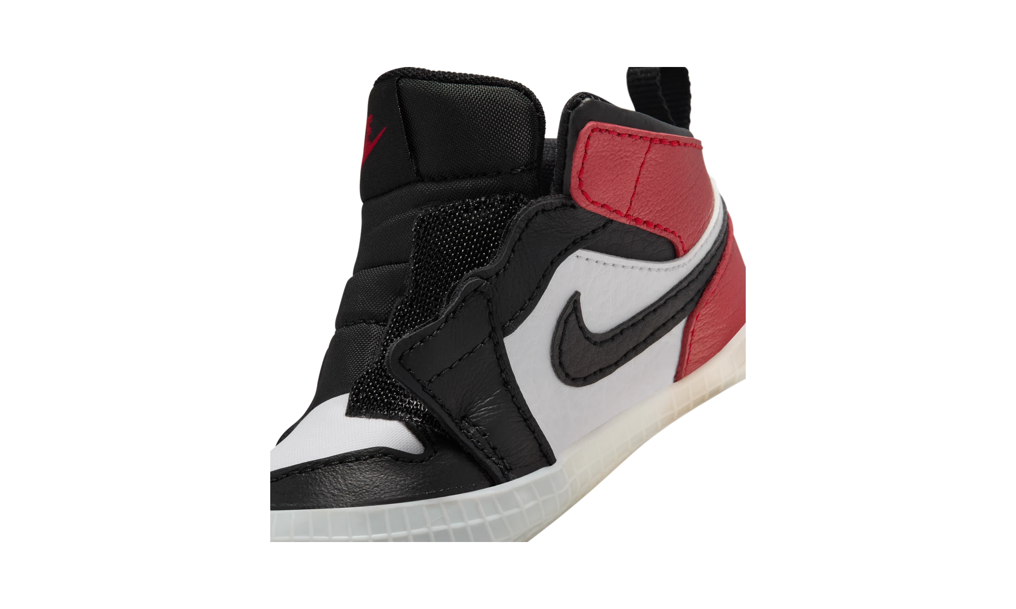 Air Jordan 1 Crib Bootie Black Toe Reimagined (I)