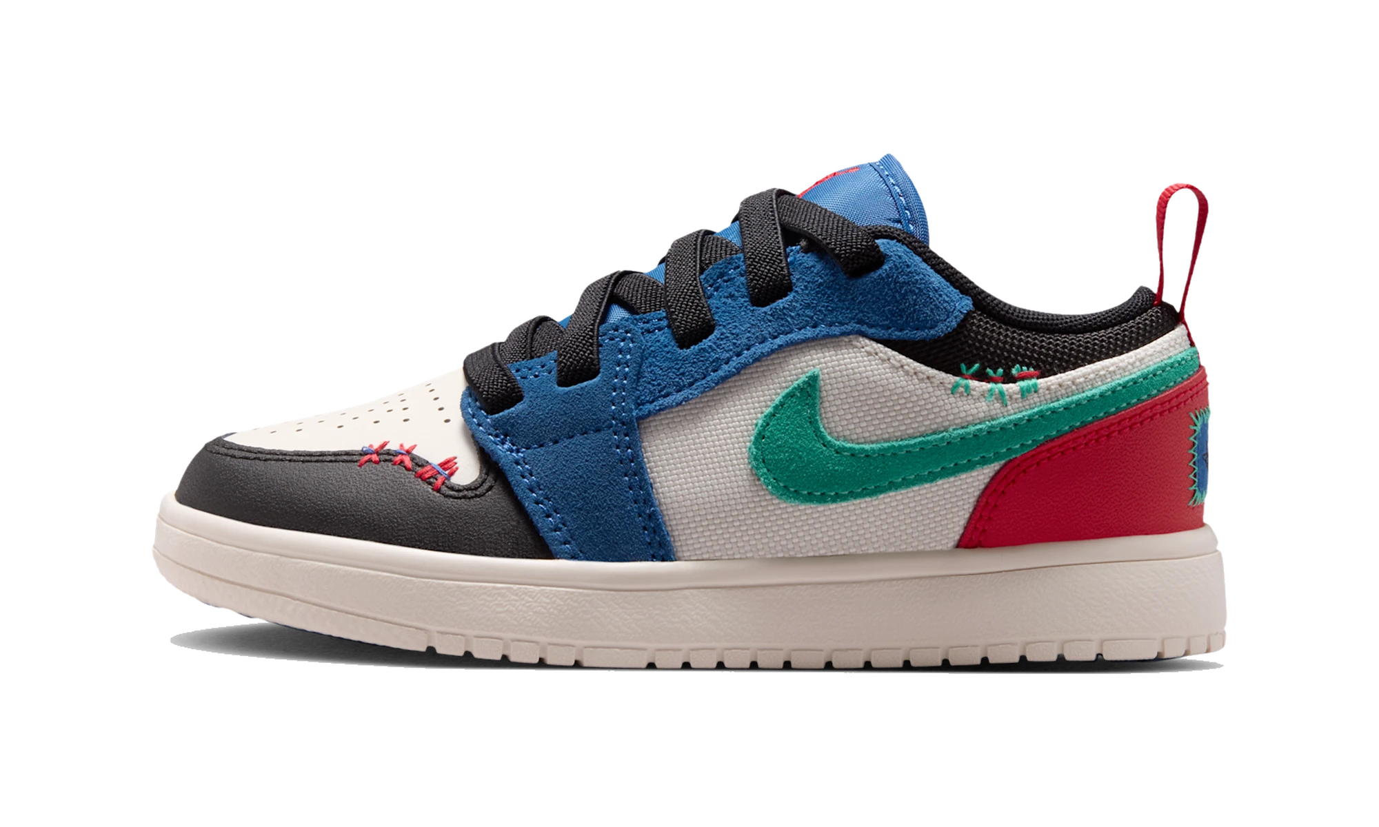 Air Jordan 1 Low ALT SE True Blue Red Kinetic Green (PS)