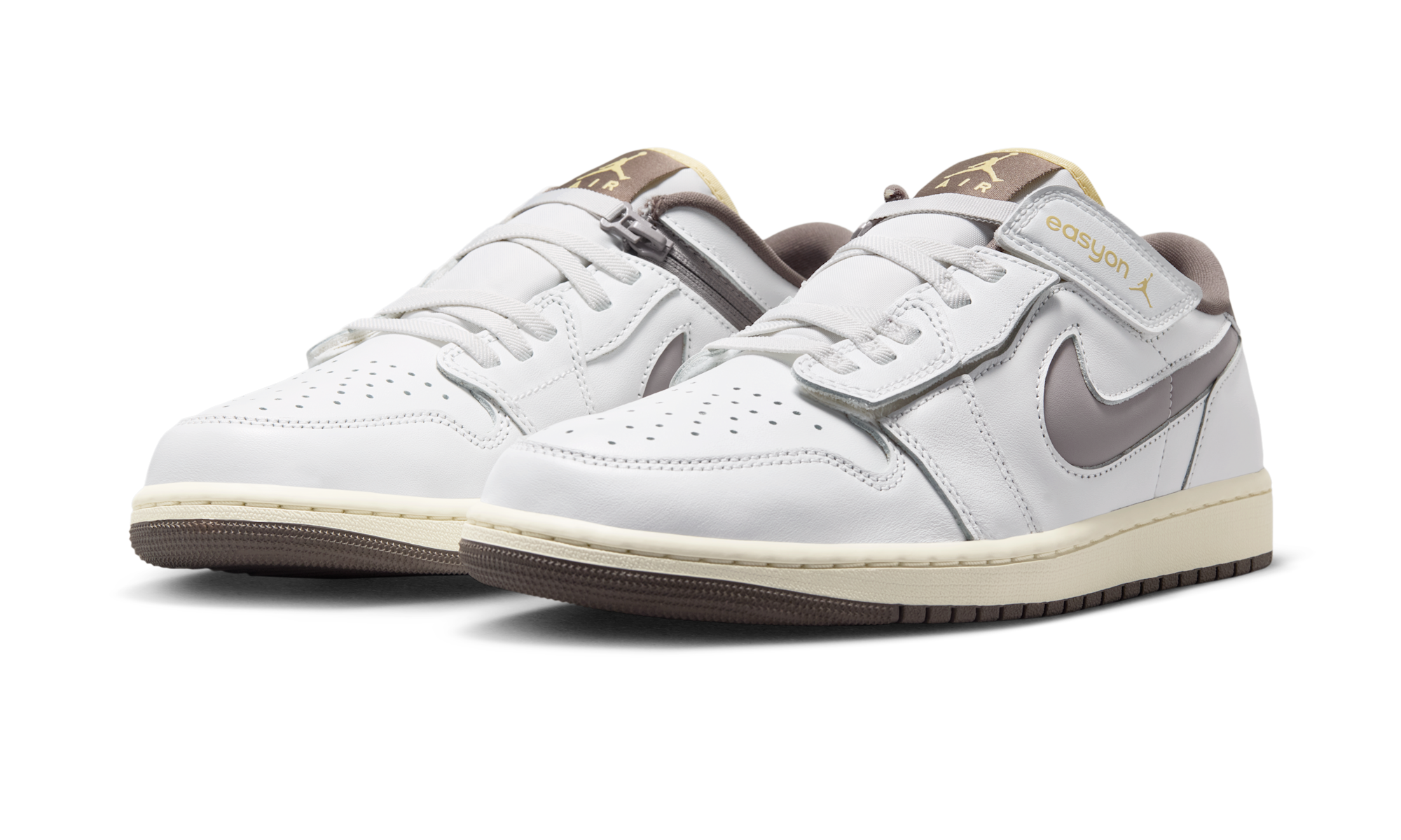 Air Jordan 1 Low EasyOn White Olive Grey Lemon Wash