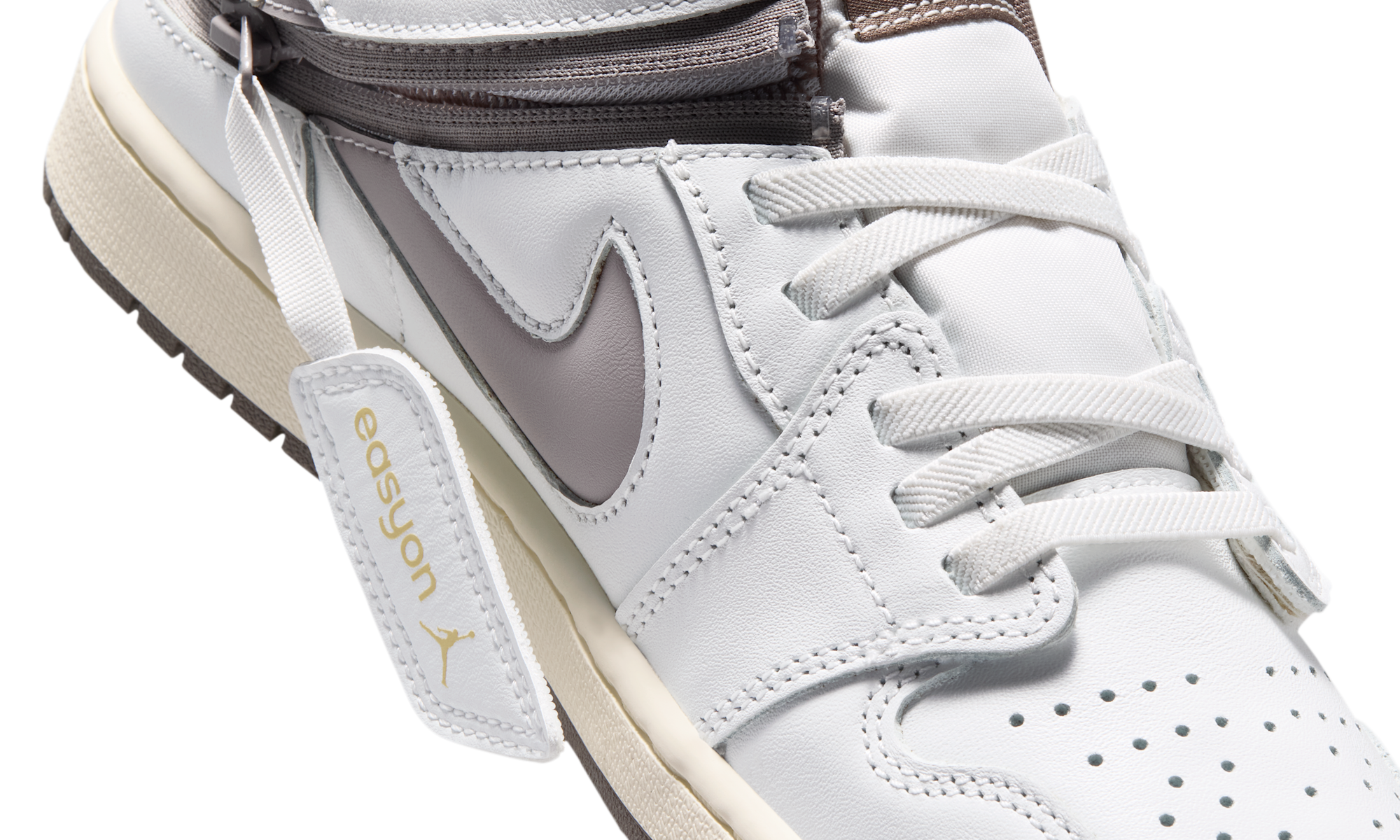 Air Jordan 1 Low EasyOn White Olive Grey Lemon Wash