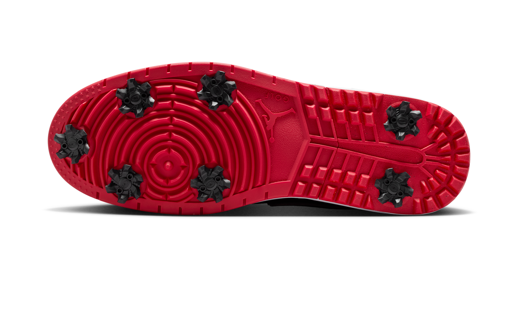 Air Jordan 1 Low Golf Spiked Bred Black Patent