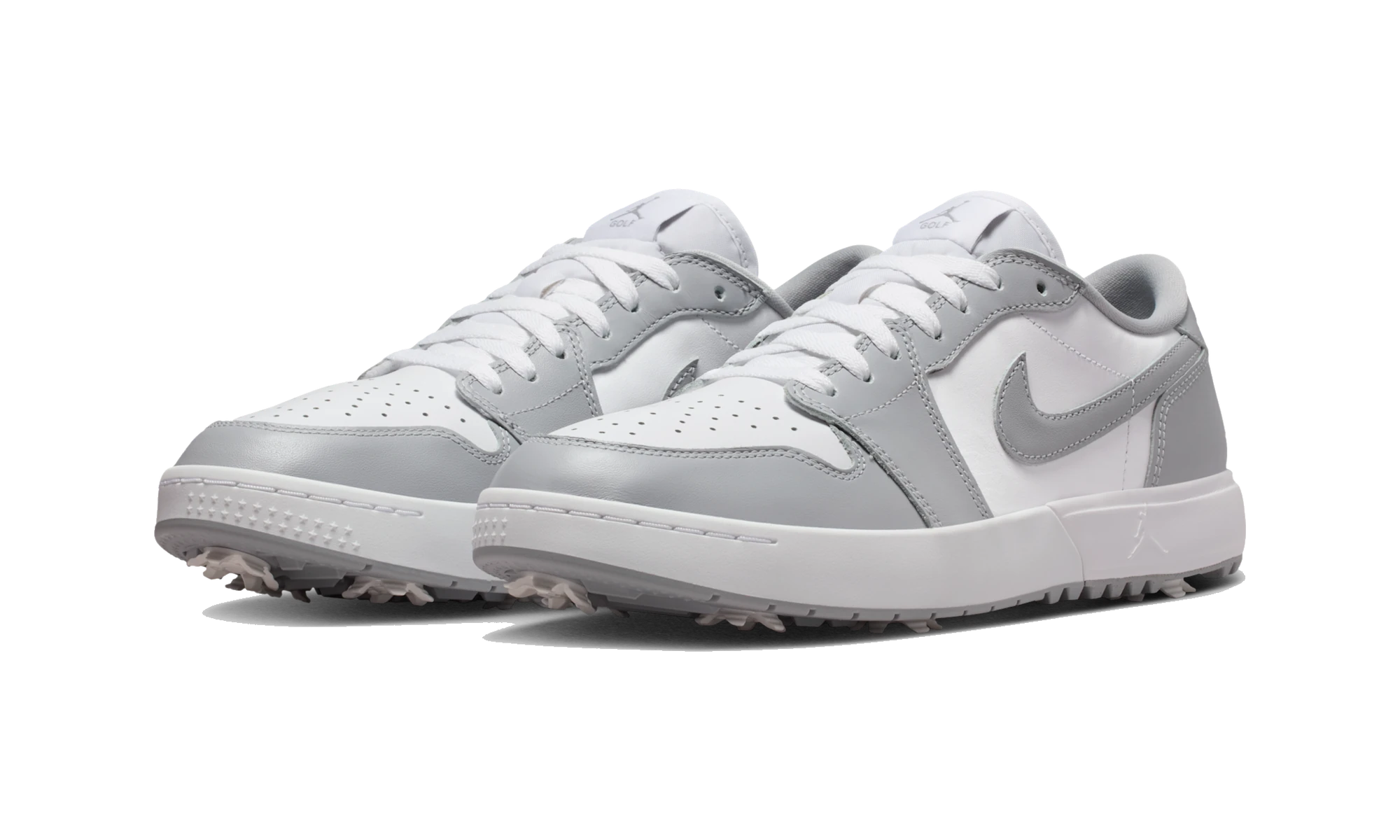 Air Jordan 1 Low Golf Spiked Wolf Grey White