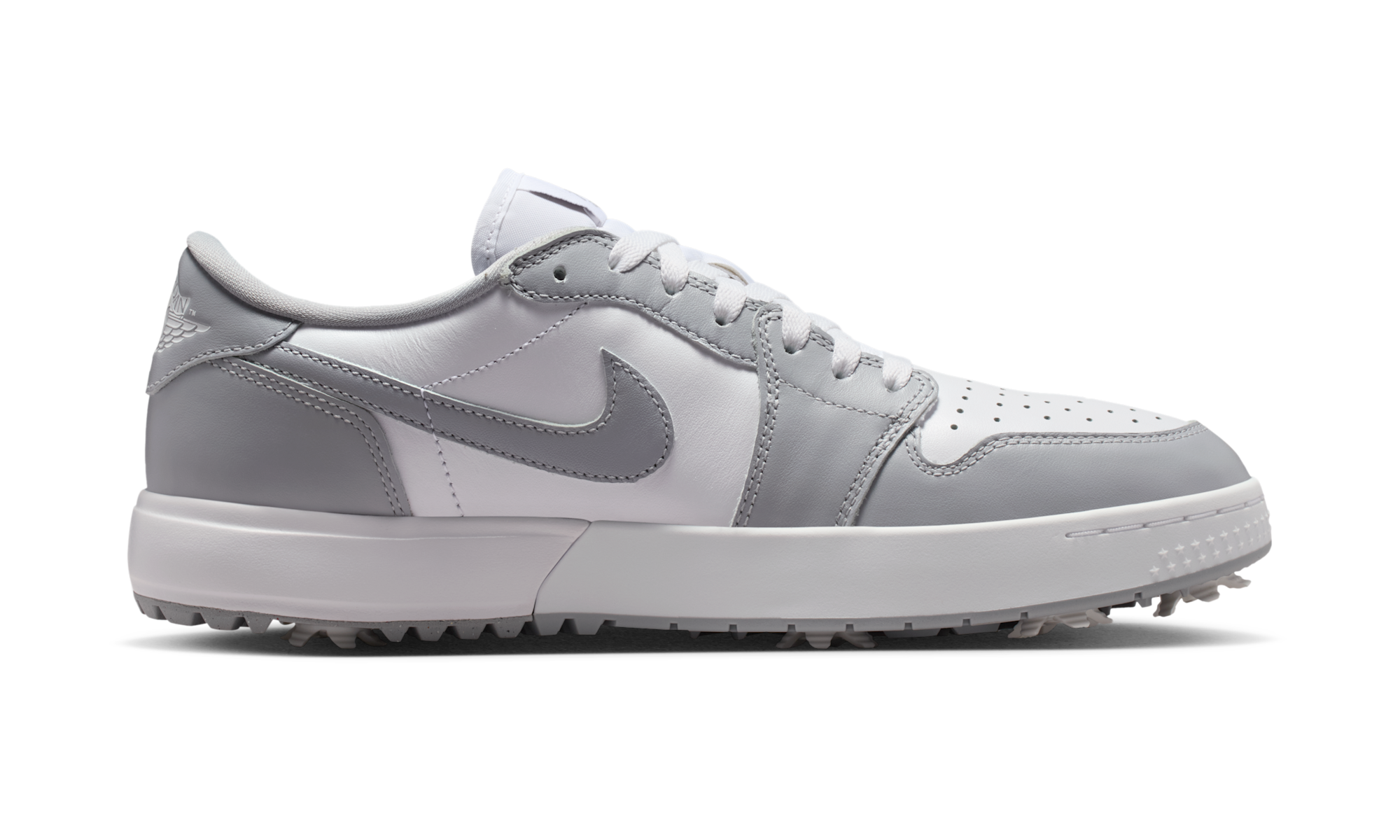 Air Jordan 1 Low Golf Spiked Wolf Grey White