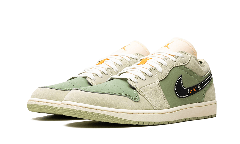 Air Jordan 1 Low SE Craft Light Olive, Sky J Light Olive/Celadon/Bright Mandarin/Black (FD6819-300)