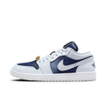 Air Jordan 1 Low SE Football Grey White Gym Red Midnight Navy