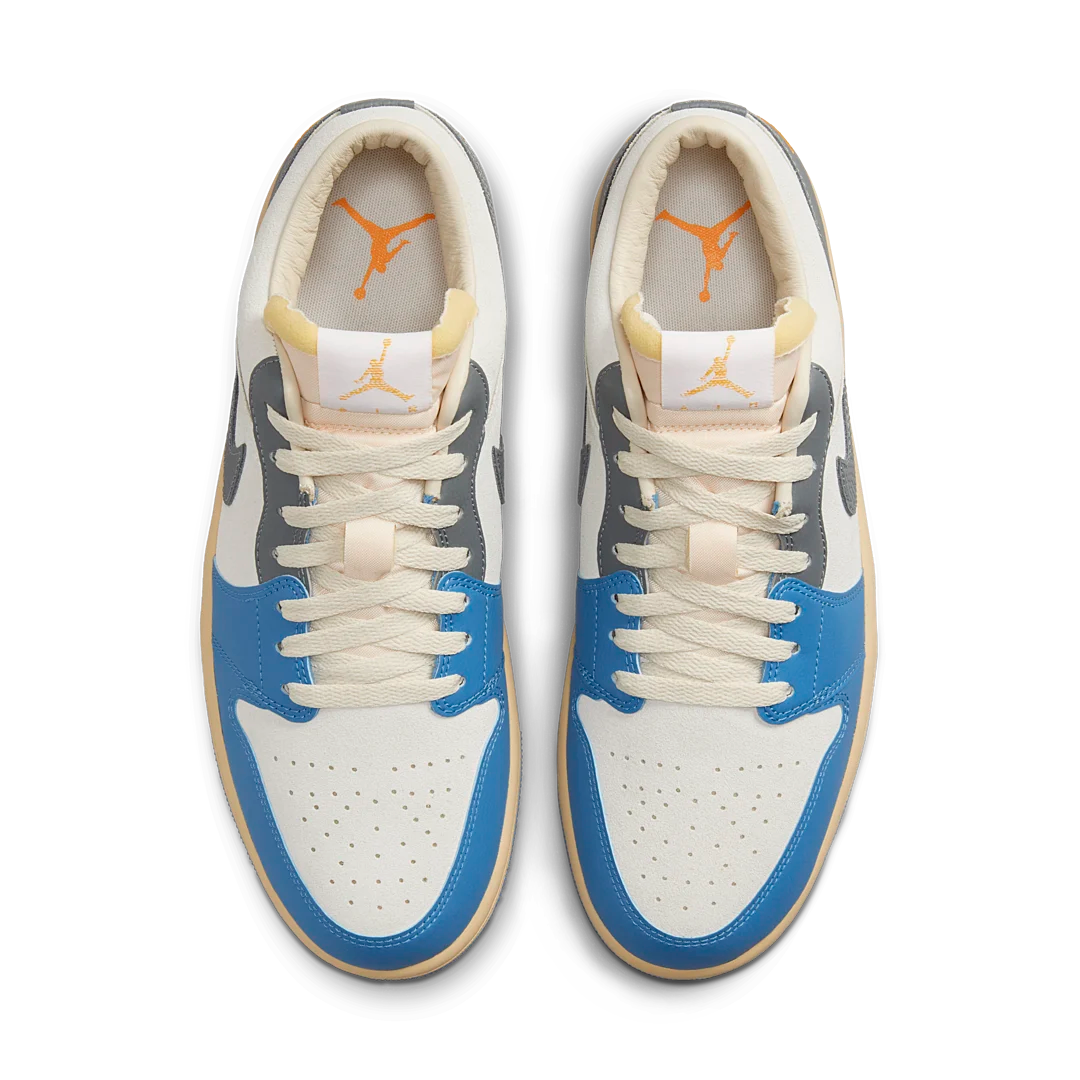 Air Jordan 1 Low Vintage UNC Grey, White/University Blue-Grey-Sail (DZ5376-469)