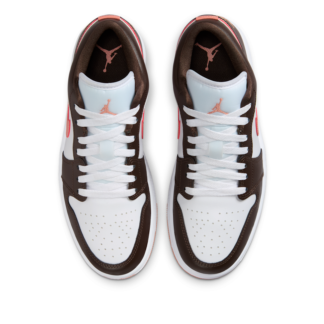 Air Jordan 1 Low White/Baroque Brown/Light Madder Root