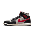 Air Jordan 1 Mid Black College Grey Gym Red