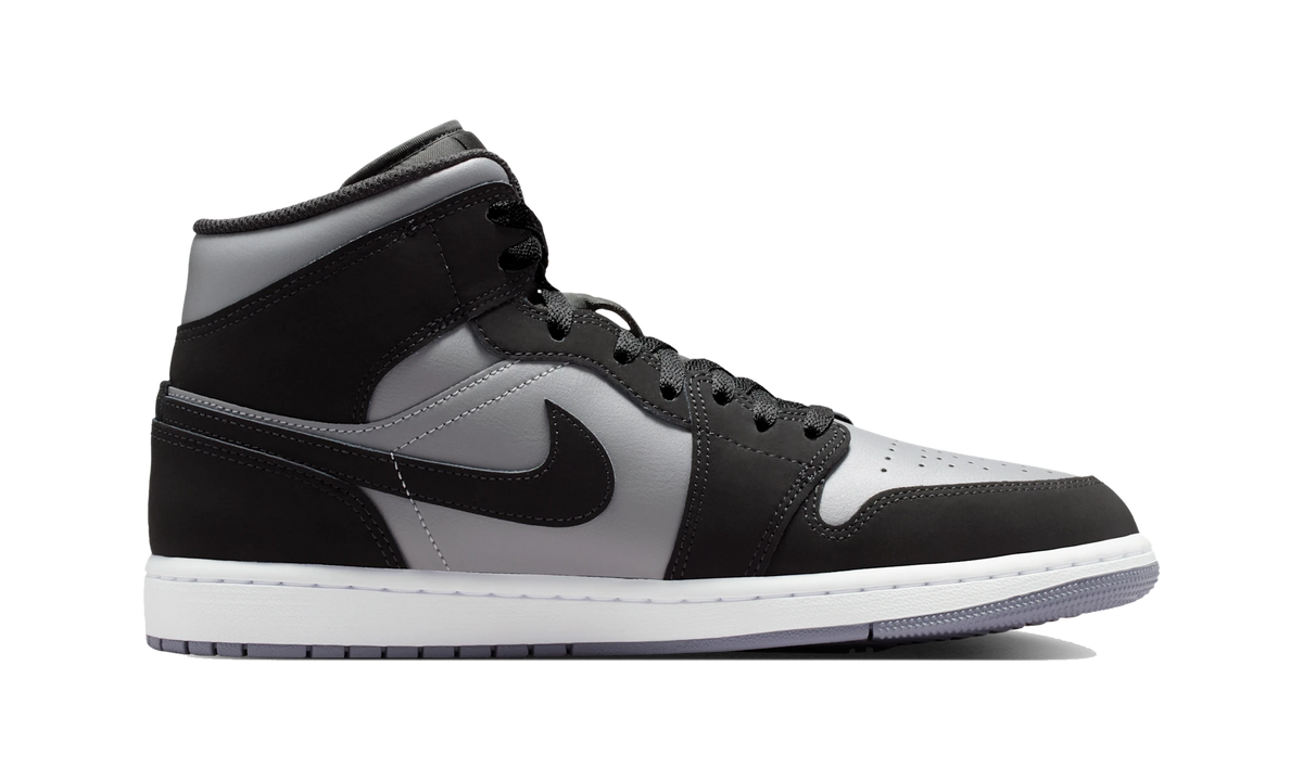 Air Jordan 1 Mid Black Cool Grey Light Armoury Blue