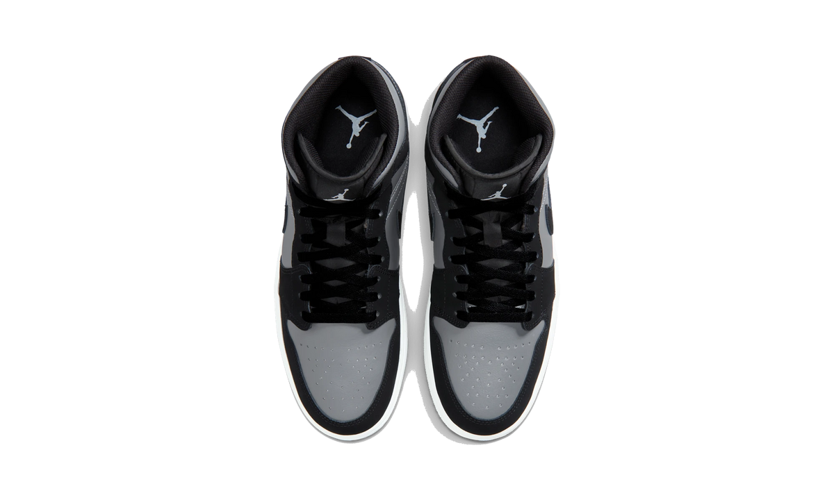 Air Jordan 1 Mid Black Cool Grey Light Armoury Blue